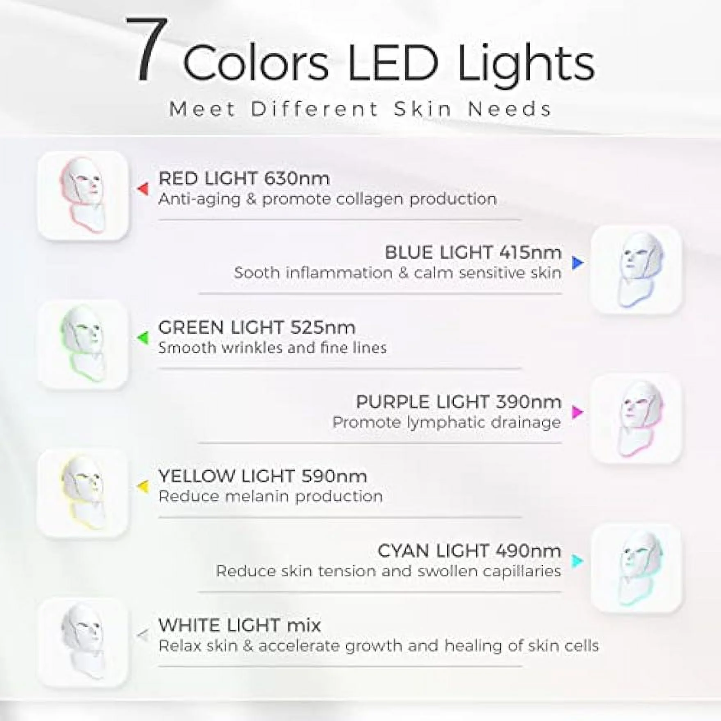 Brittany Worldwide™ LED Face Mask – 7 Colors for Glowing Skin