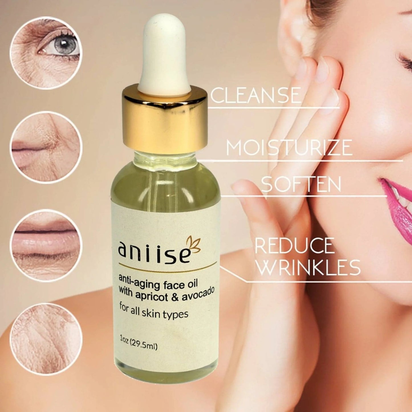 Brittany Worldwide™ Anti-Aging Face Oil with Avocado & Apricot | Youthful Glow Serum (30ml)