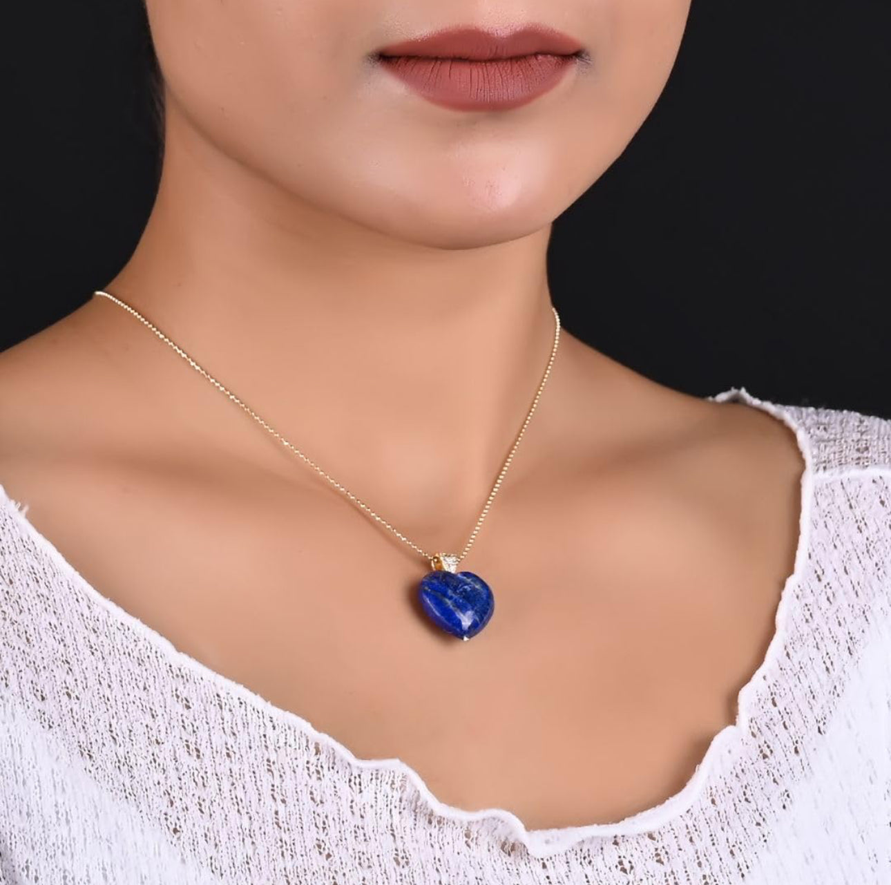 Lapis Lazuli Heart Necklace