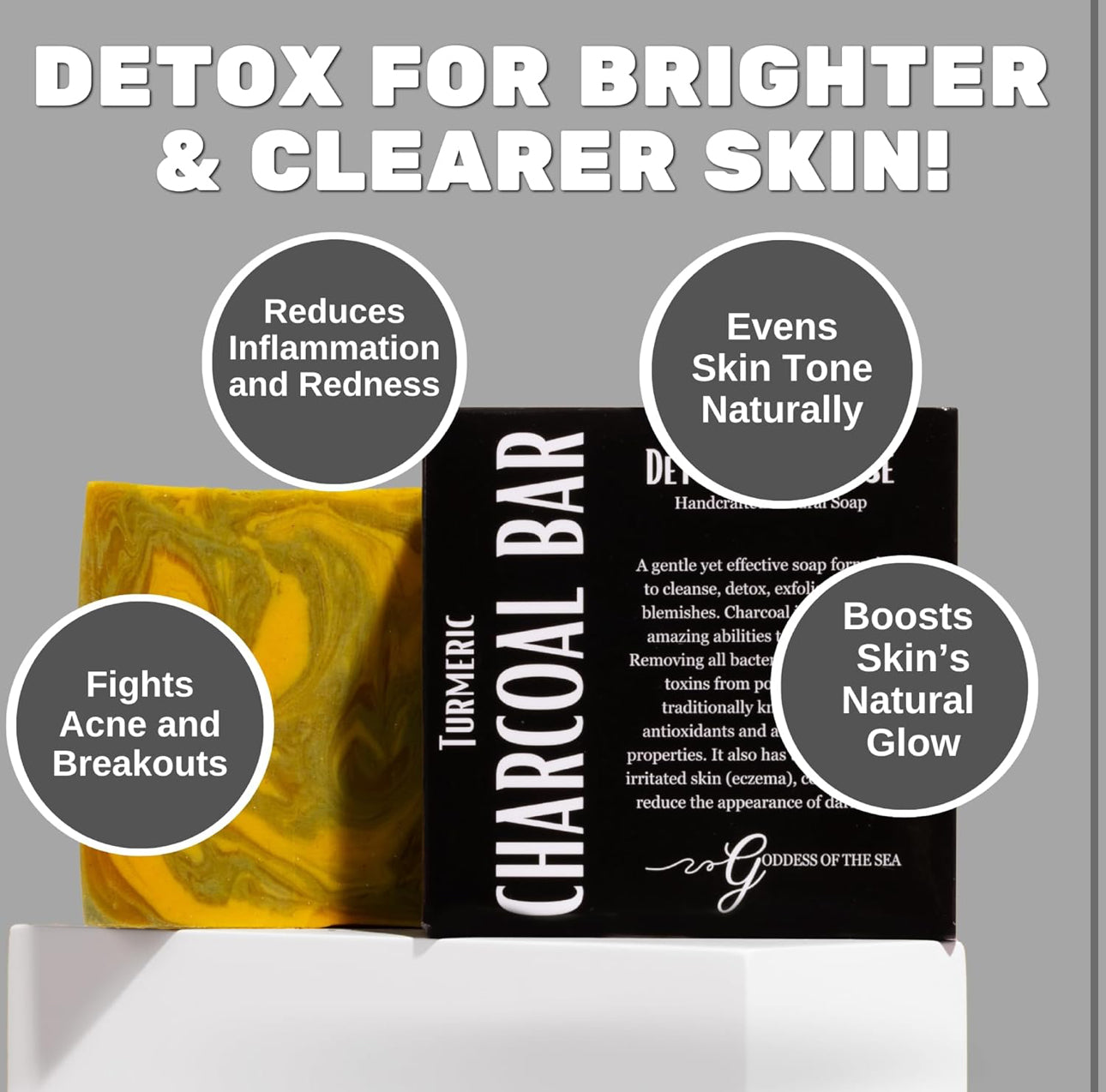 Turmeric Charcoal Detox Bar β Clear & Brighten Naturally