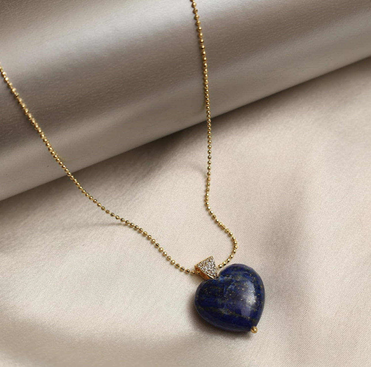Lapis Lazuli Heart Necklace