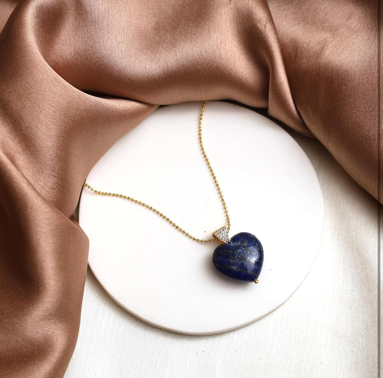 Lapis Lazuli Heart Necklace