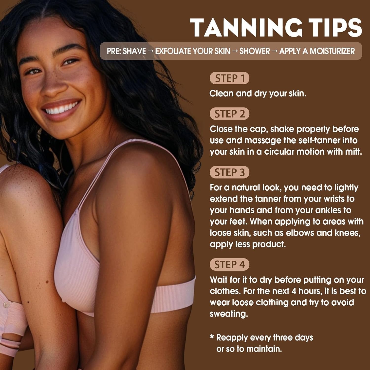 UCANBE Self Tanning Mousse β Sunless Glow, Fast-Drying & Streak-Free