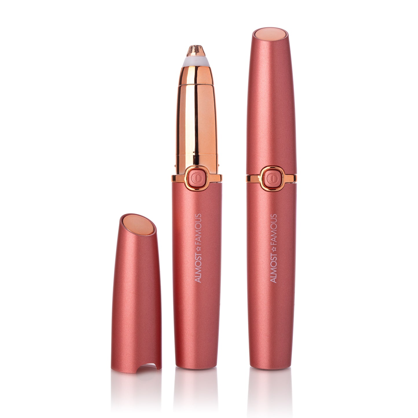 Precision Brow Shavers with Rose Gold accents