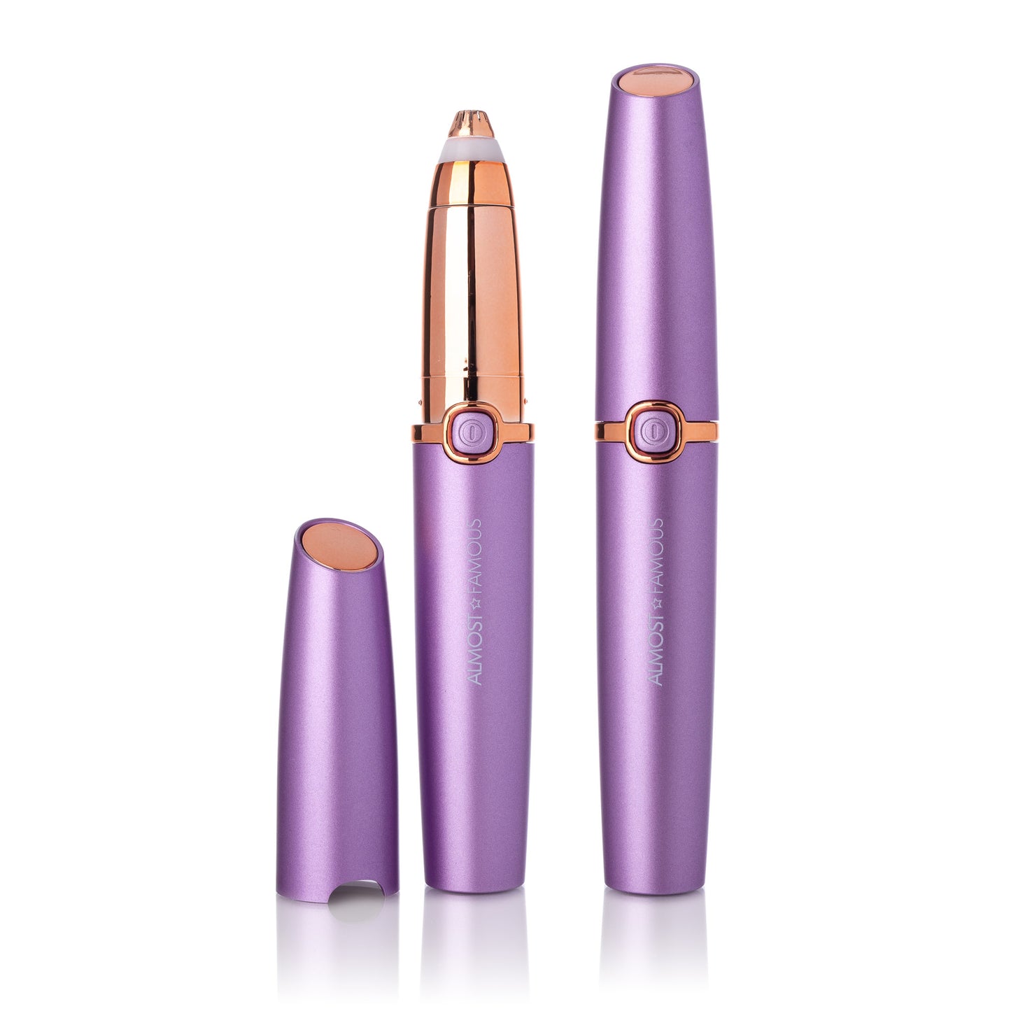 Precision Brow Shavers with Rose Gold accents