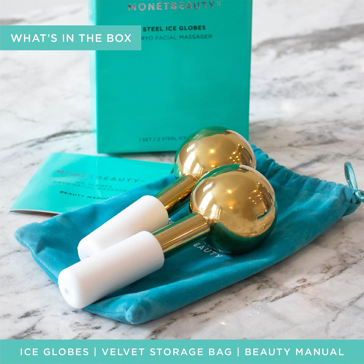 Gold Ice Globes for Radiant Skin