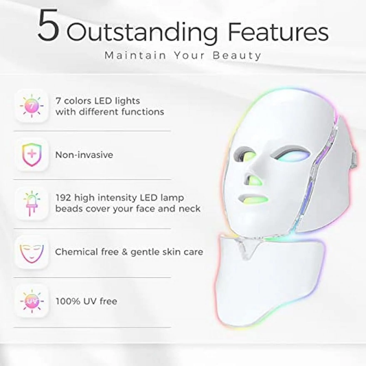 Brittany Worldwide™ LED Face Mask – 7 Colors for Glowing Skin