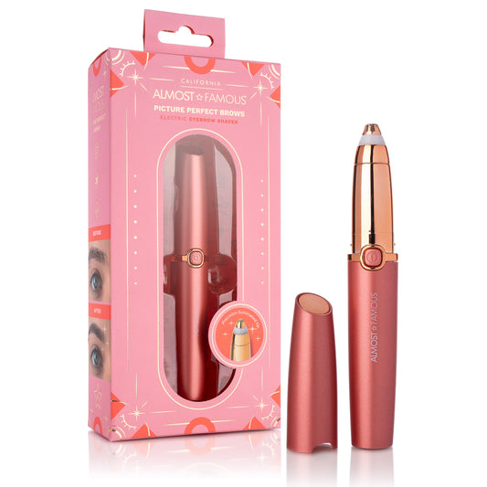 Precision Brow Shavers with Rose Gold accents